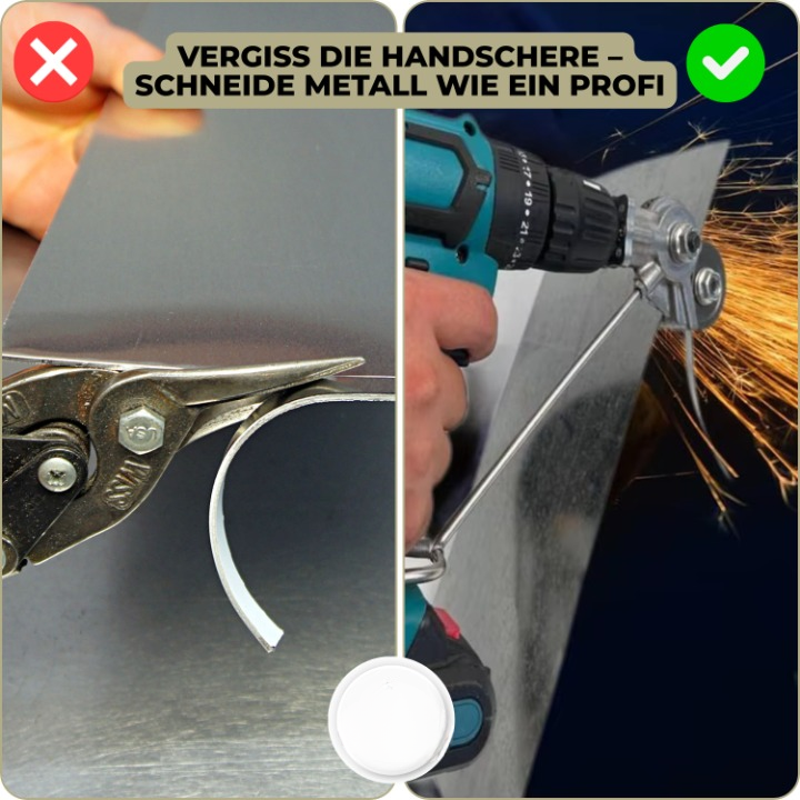 Metall-Schneidaufsatz für Bohrmaschine – Präzise Schnitte ohne Grat