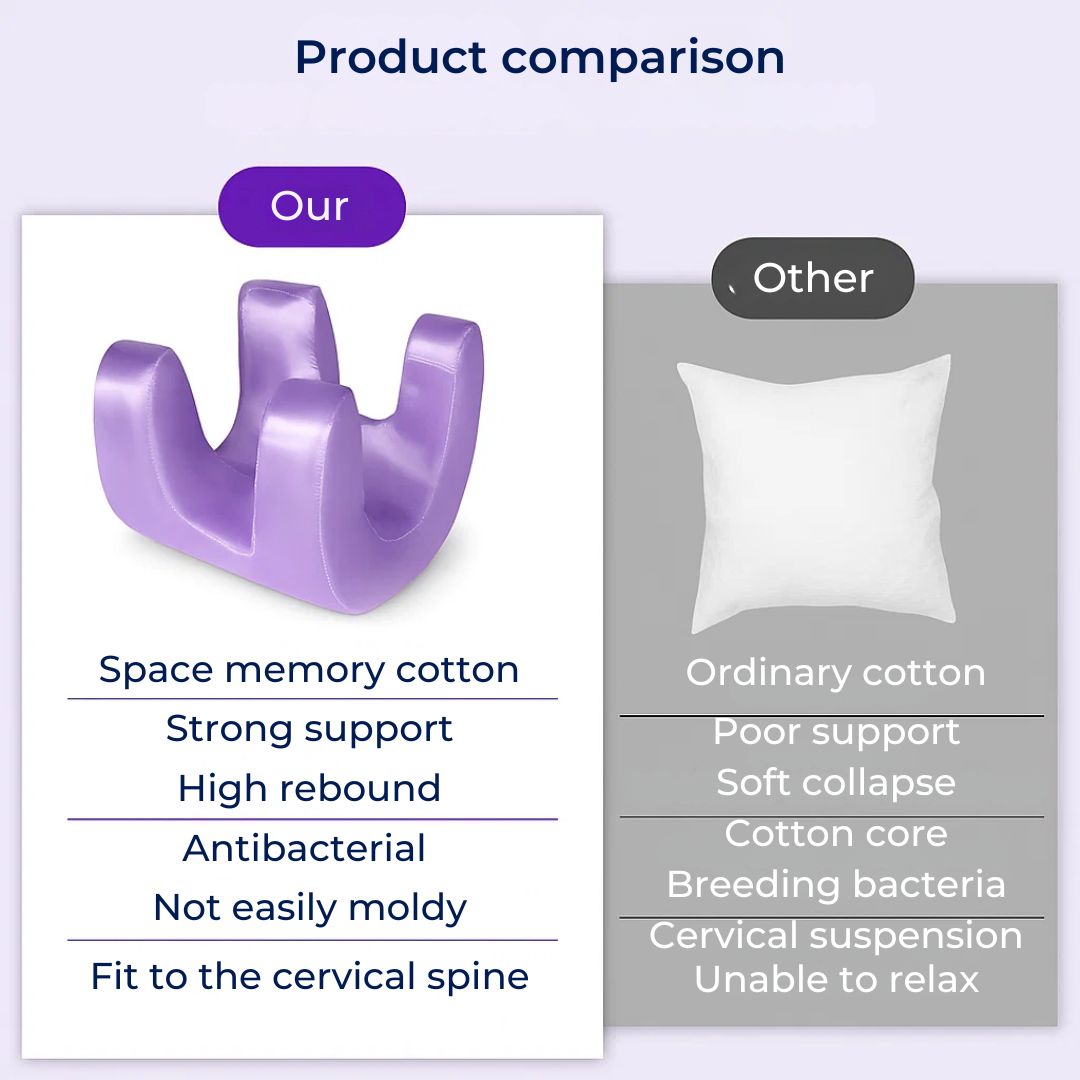 Schönheitskissen für Seitenschläfer - Anti-Falten Memory Foam