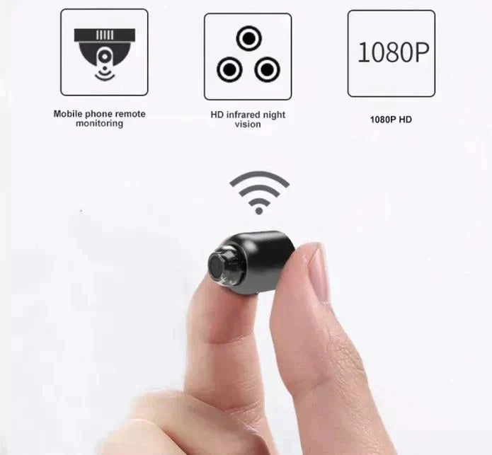 Mini Wi-Fi Surveillance Camera with Night Vision and 1080P HD