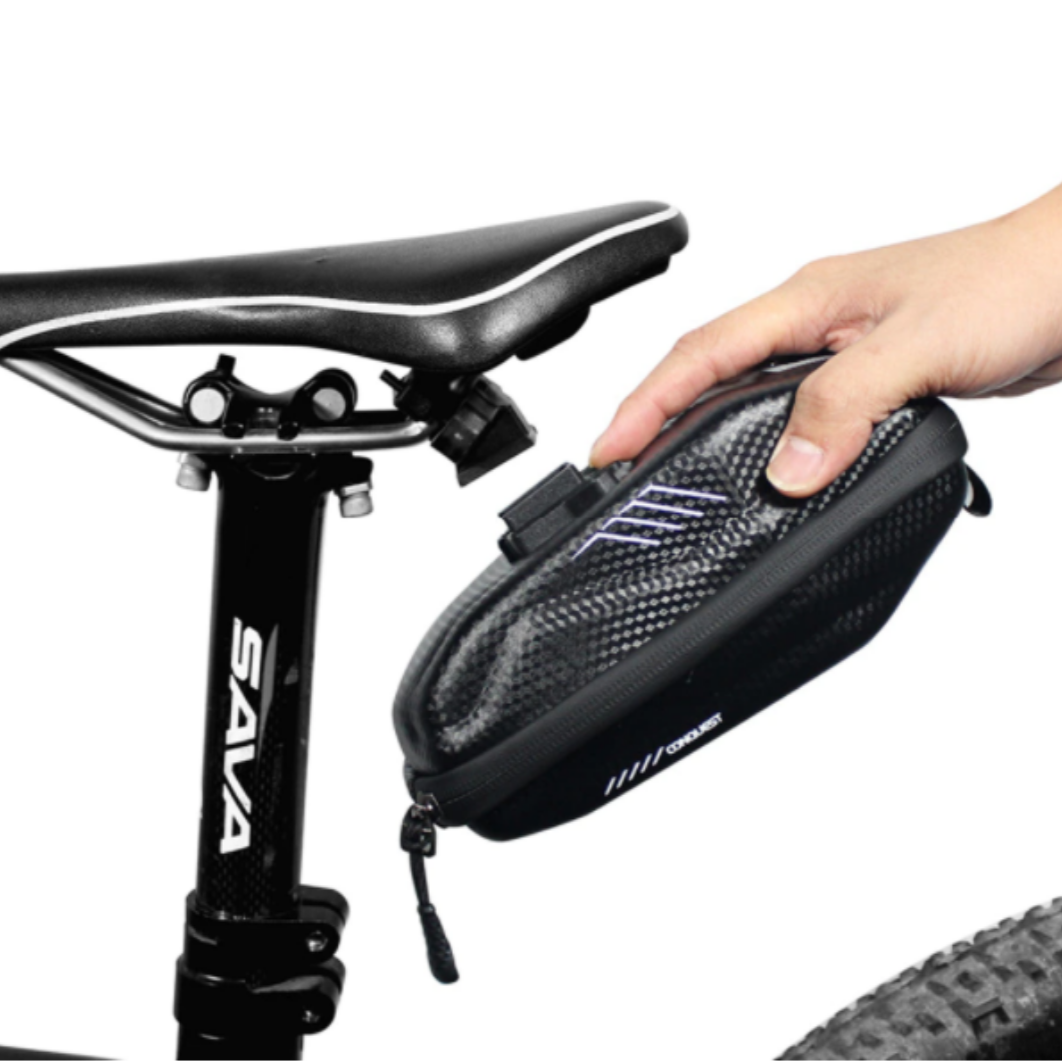 Fahrrad-Satteltasche mit Schnellverschluss – Wasserdichtes Hardcase