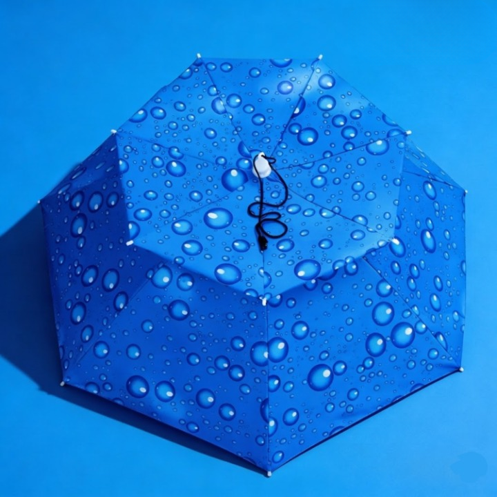 Hands-Free Umbrella Hat – Protection from Sun and Rain