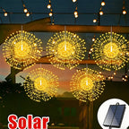 Solar Fireworks Lights – Automatic LED Outdoor Decoration