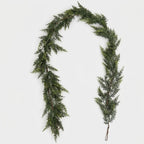 Grüne Girlande für die Weihnachtsdeko, biegsam, für Kamin und Treppe