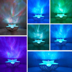 Star projector with 7 color changes and ocean effect
