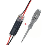 2-Pole Quick Connectors for Cables – No Stripping Needed – 50-Piece Set