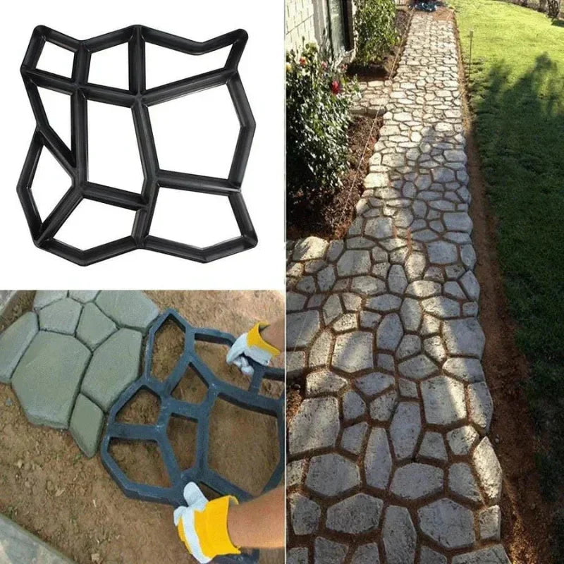Betonweg-Schablone – Gartenwege einfach selbst gestalten