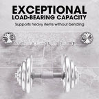 Self-adhesive wall hook strip with foldable hooks – no drilling needed