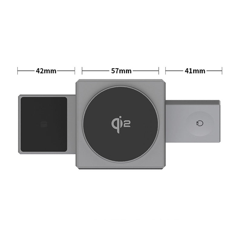 3-in-1 Wireless Charger for Phone, Watch, and Headphones