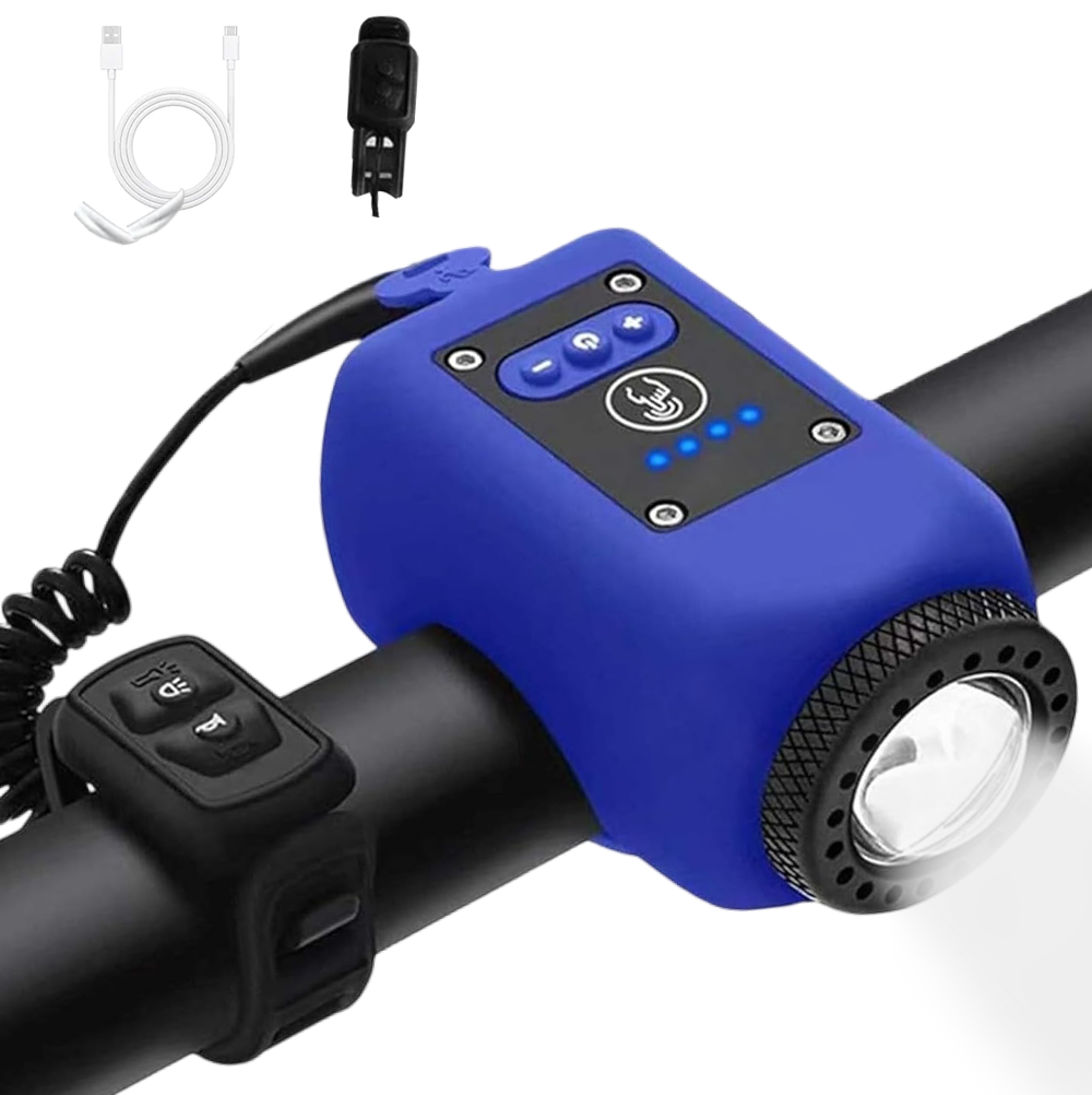 Bicycle light with horn USB rechargeable