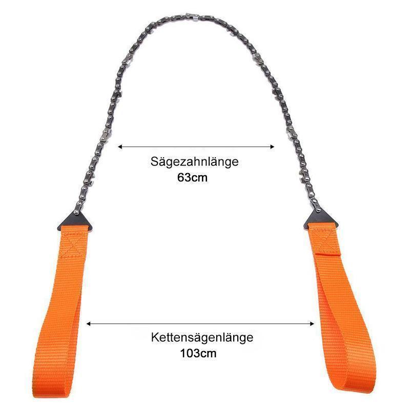 Hand Chainsaw Stainless Steel 65 Mn – Foldable with Belt Pouch