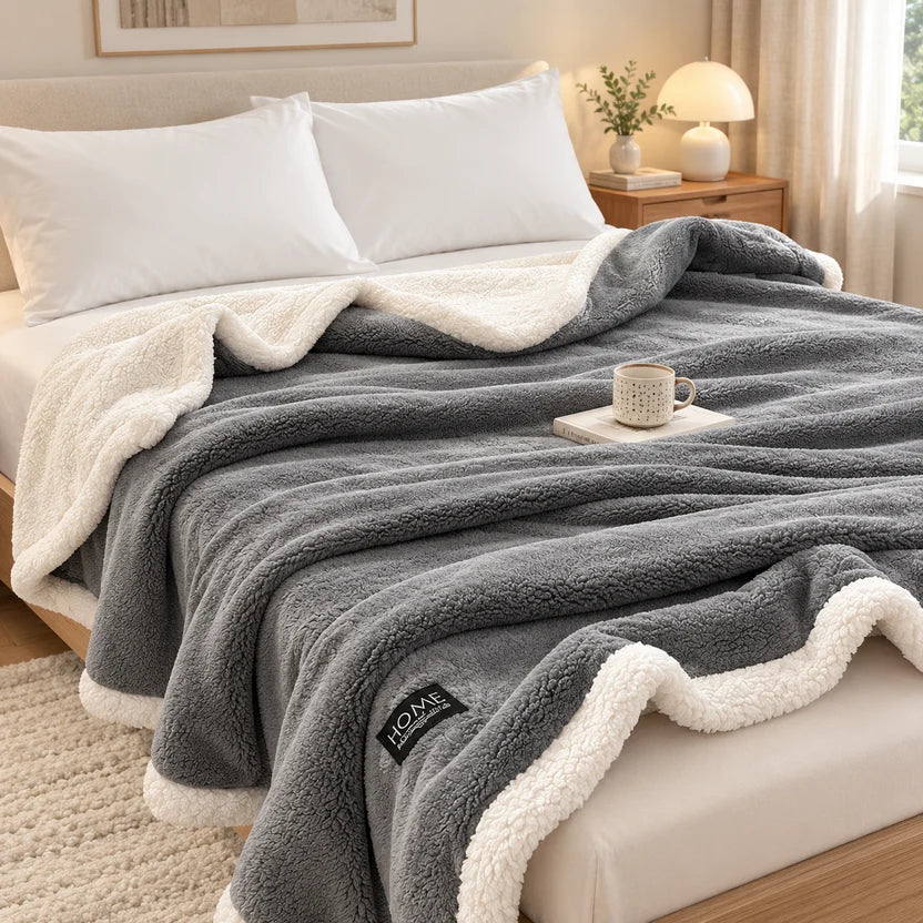 Kuscheldecke Sherpa Doppellagig – Weich und Warm