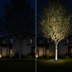 Modular LED tree ring segment – ground spotlight for trees and poles, IP65