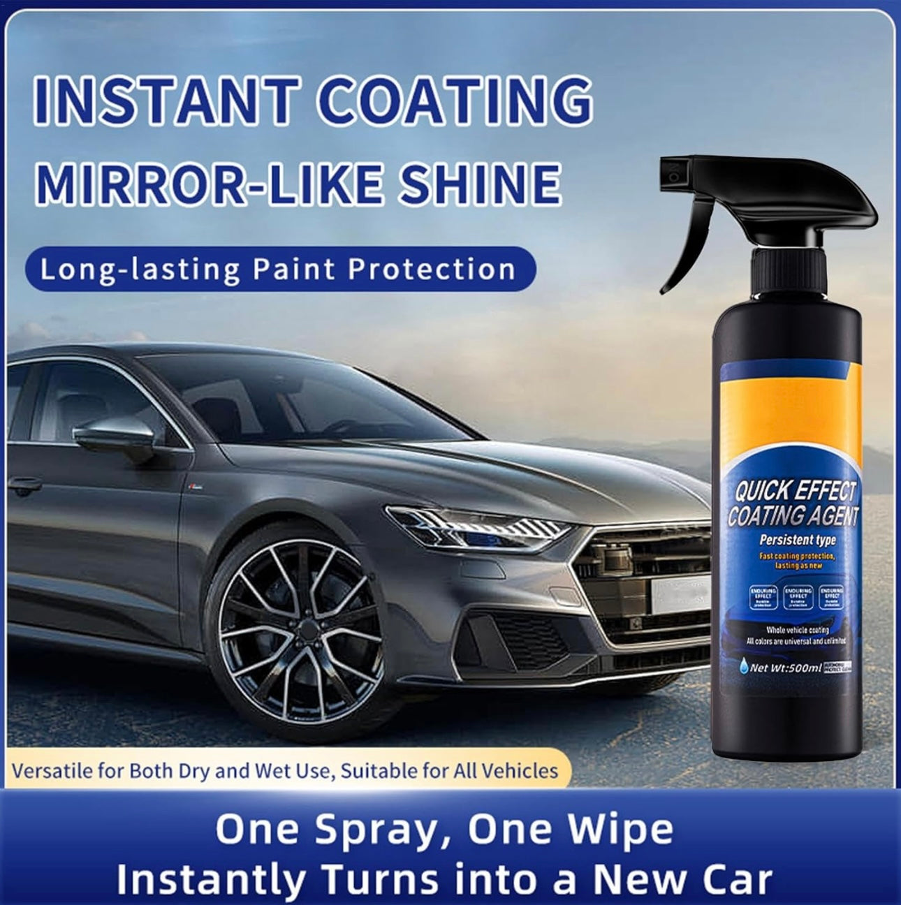 Auto sealant spray with nano coating – 3-in-1