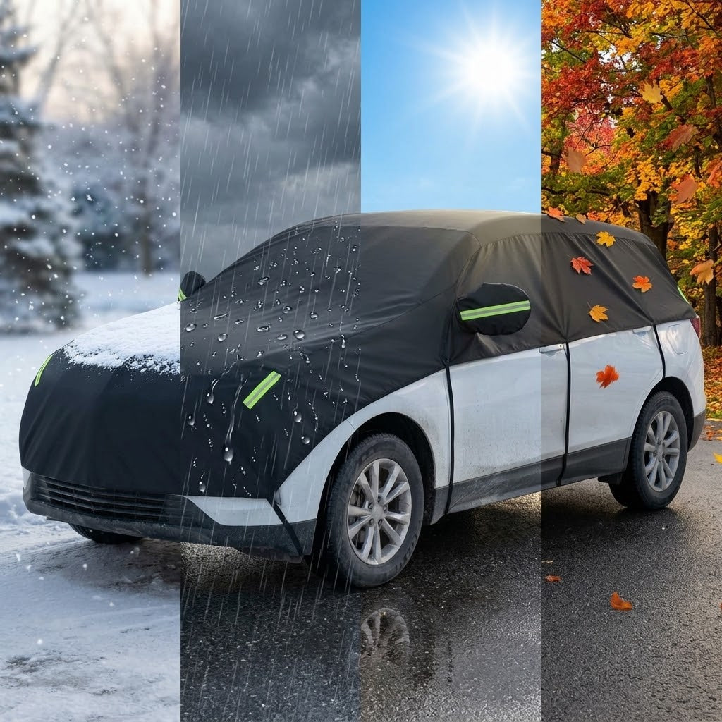 Winter Autoabdeckung SUV wasserdicht – Schutz vor Schnee, Eis und Frost, Allwetter