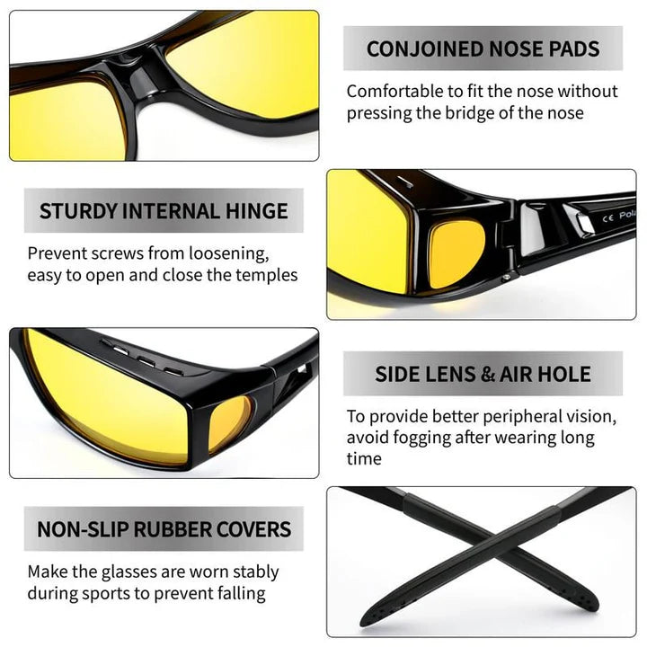Night Driving Over-Glasses – Clearer Vision in the Dark