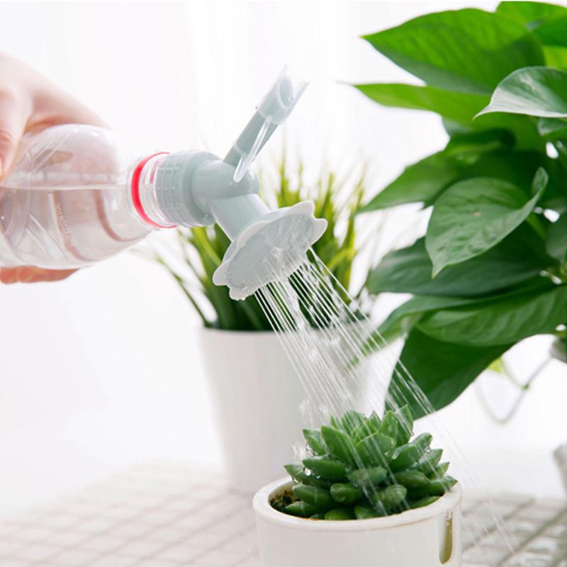Flower-shaped pouring attachment for bottles – spray head for watering