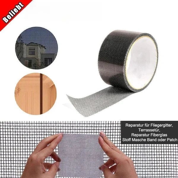 Fly screen repair tape for damaged insect screens
