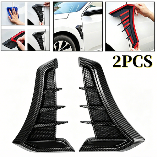 Auto Seitenschlitze Karbon-OptikDekorative Lüftungsblenden