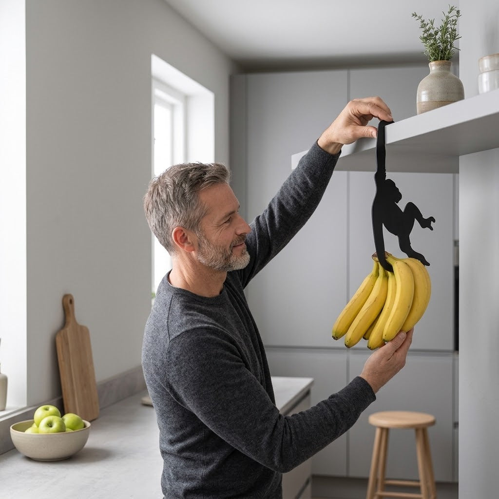 Aufhänge-Haken Affe für Küche und Schrankkante