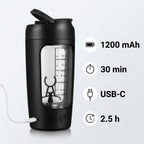 Elektrischer Protein-Shaker mit Akku, 500 ml, USB-C