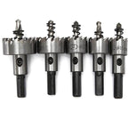 Metallbohrer-Set HSS Karbid 5-teilig für Metall Holz Kunststoff