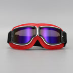 Vintage motorcycle goggles with adjustable elastic band