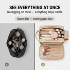 Make-up Organizer mit flachem Öffnungsdesign