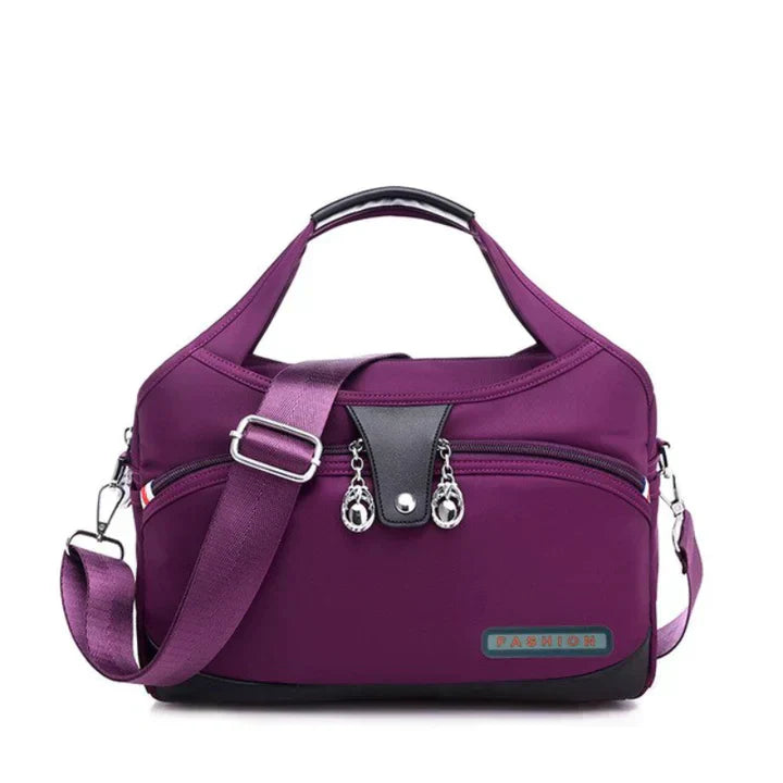 Damen Handtasche mit Schultergurt und mehreren Fächern
