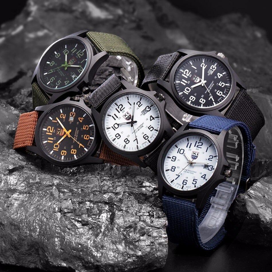 Militäruhr mit Nylonarmband – Wasserfest und schlagfest