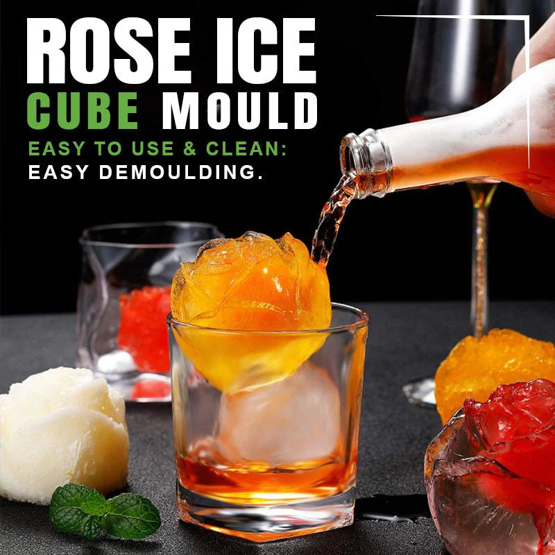 Eiswürfelform Rosen 3D Silikon 6 cm