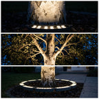 Modular LED tree ring segment – ground spotlight for trees and poles, IP65