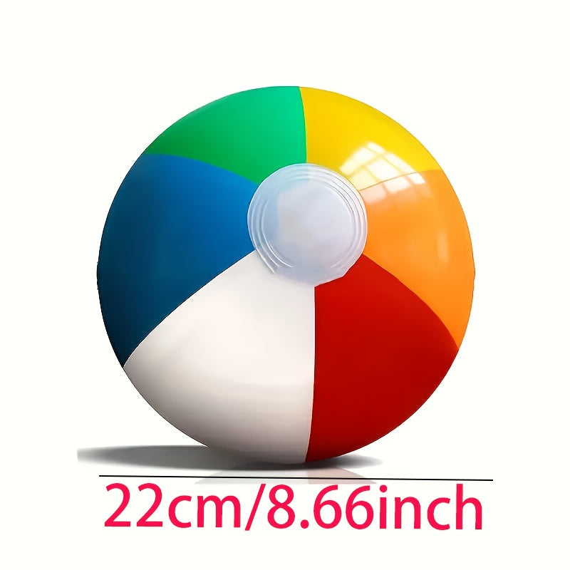 Wasserball aufblasbar 22 cm – Mehrfarbig für Pool und Strand