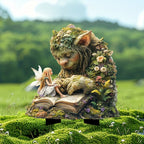 Garden Stake Forest Spirit with Natural Motif made of Acrylic