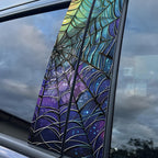Car B-pillar protective film with scratch protection