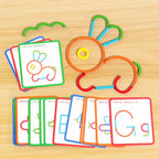 Wooden Sticks & Rings Construction Set with Task Cards