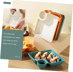 Dip holder with integrated sauce compartment – No more dripping