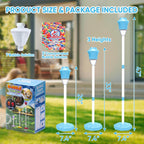 Bubble machine with height-adjustable stand