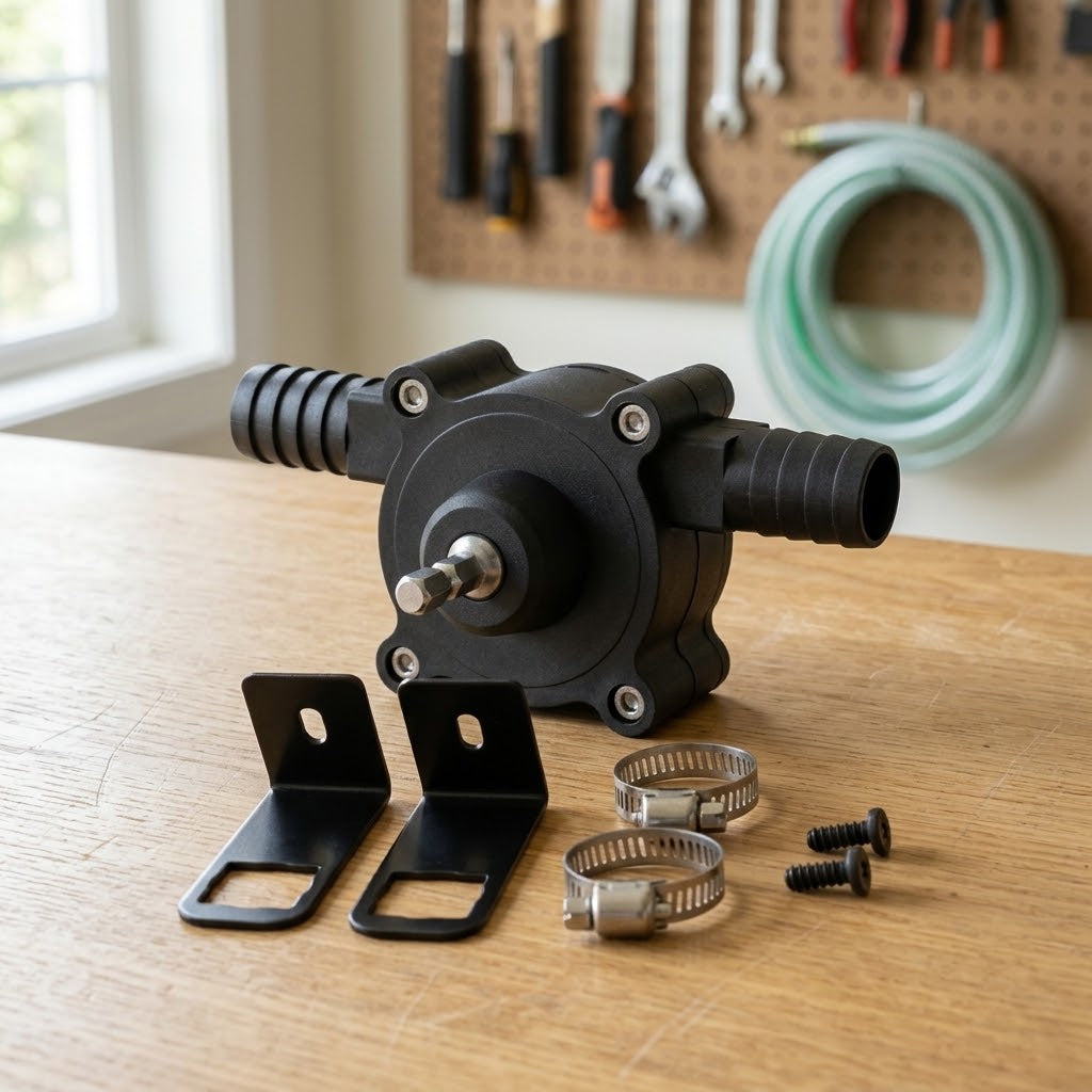 Bohrmaschinenpumpe selbstansaugend, 20–30 l/min, Anschluss Ø 19 mm