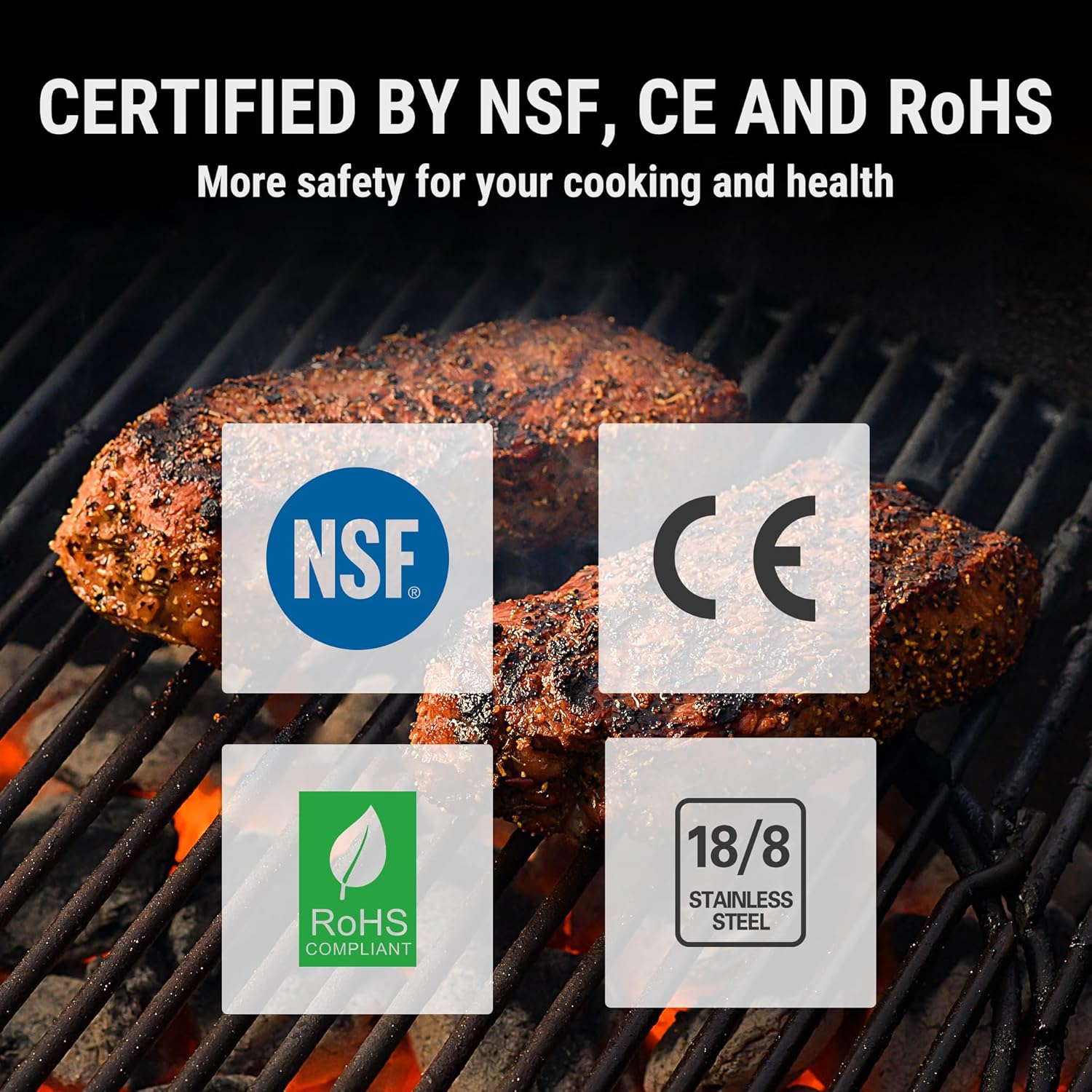 Digital Meat Thermometer – Accurate Measurement in 3–4 Seconds