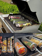 BBQ Grill Basket Made of Stainless Steel – No More Food Falling Through the Grate