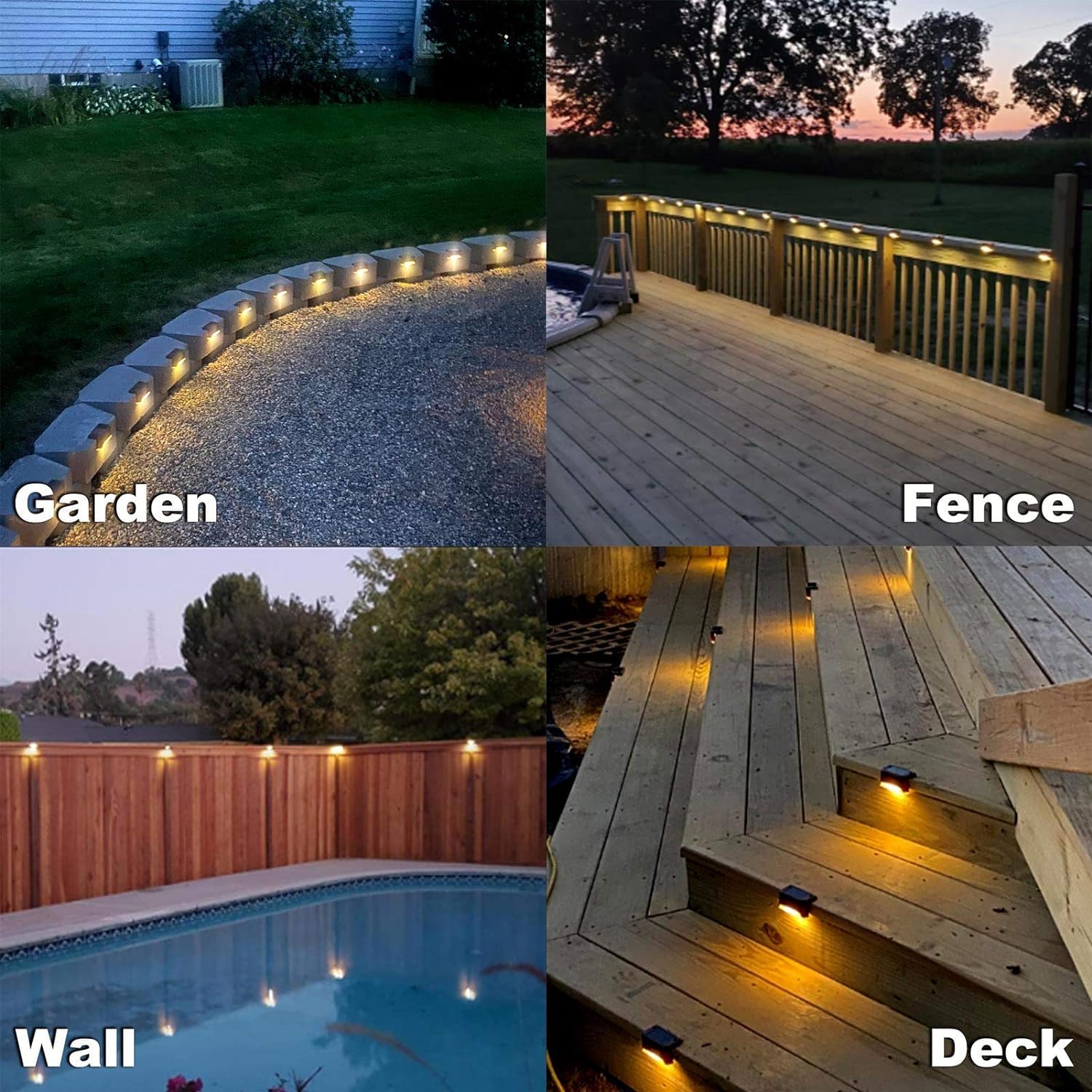 Solar patio lights with motion sensor