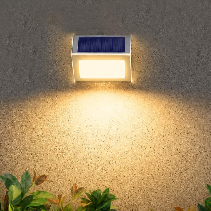 Solar wall light stainless steel weatherproof and automatic