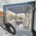 Translucent PE Protective Tarp with Eyelets — Weatherproof & Transparent