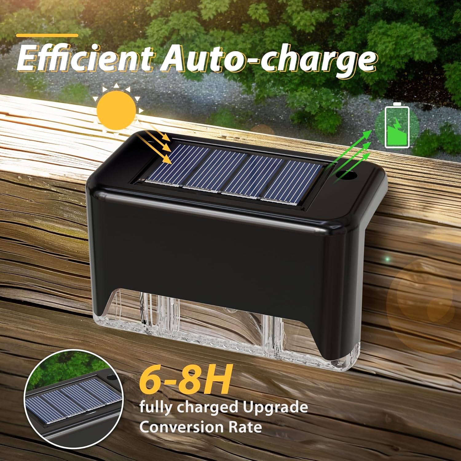 Solar patio lights with motion sensor