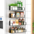 Magnetic Spice Rack Set with 4 Pieces – Powder-Coated Metal