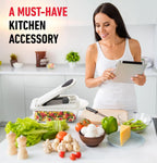 Vegetable Cutter with 8 Blades – Chopping, Slicing, Grating, and Dicing