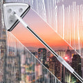 Triangular Window Cleaner with Telescopic Handle – 360° Swivel Head, 110–160 cm