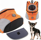 Hundetragerucksack zum Vorne-Tragen — atmungsaktiv & gepolstert, bis 10 kg