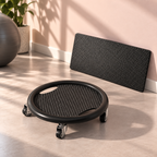 Bauchtrainer Scheibe drehbar 360 Grad mit Rollen