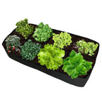Raised bed with planting pockets made of nonwoven fabric